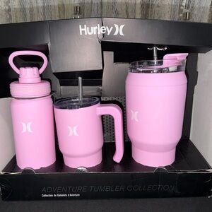 Hurley Pink Drinkware Set